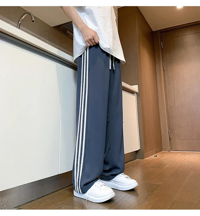 Men's 2025 Summer Ice Silk Loose Pants Detail