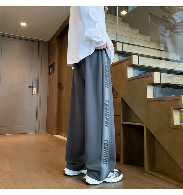 Men's 2025 Spring/Fall Oversize Wide-Leg Pants Detail