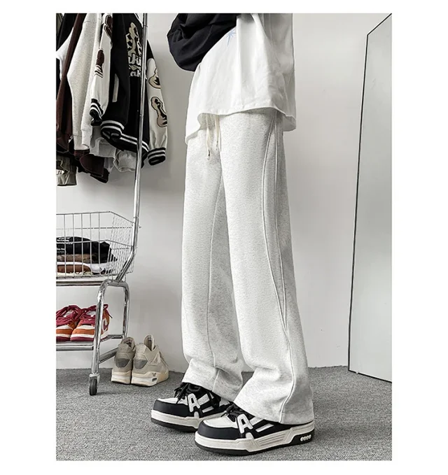 Japanese Oversize Men's Spring Wide-Leg Pants Detail