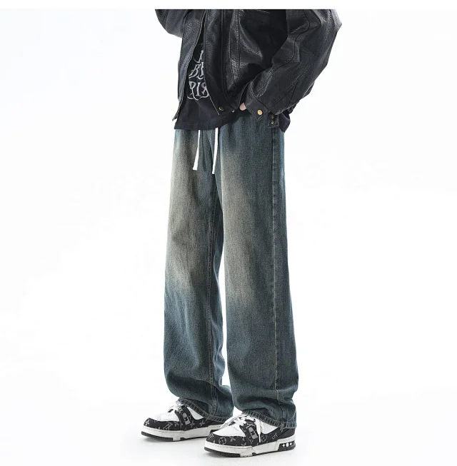 Men's Retro Spring Vibe Straight Cargo Jeans Detail