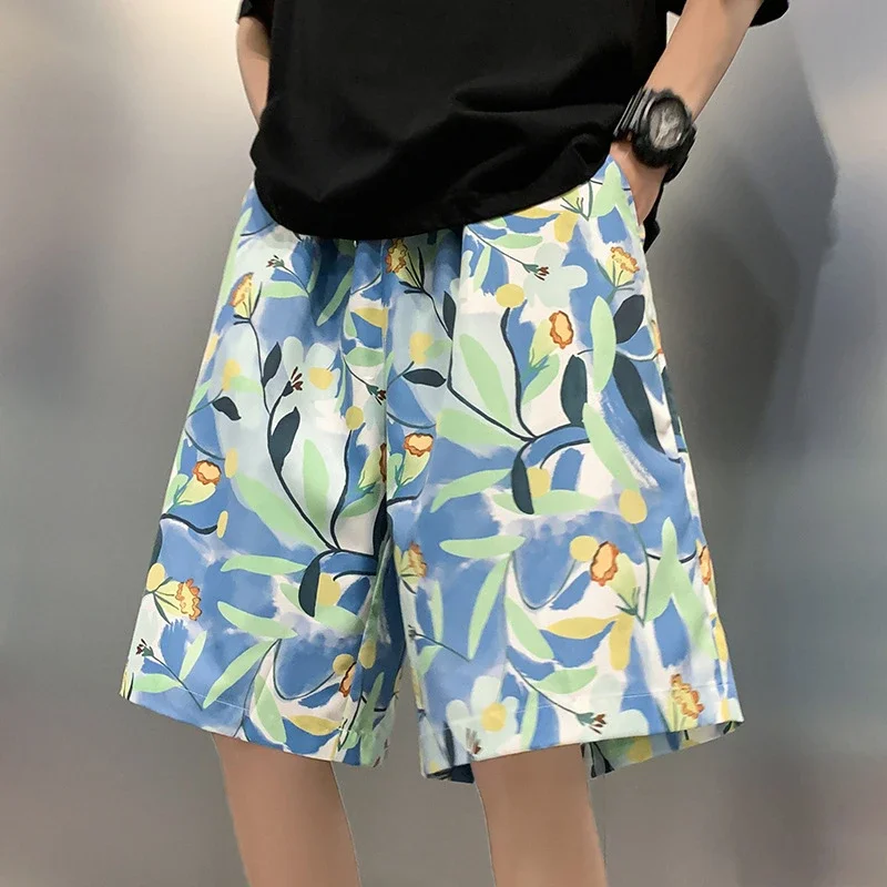 Men's Summer Thin Quick-dry Trendy Floral Beach Shorts
