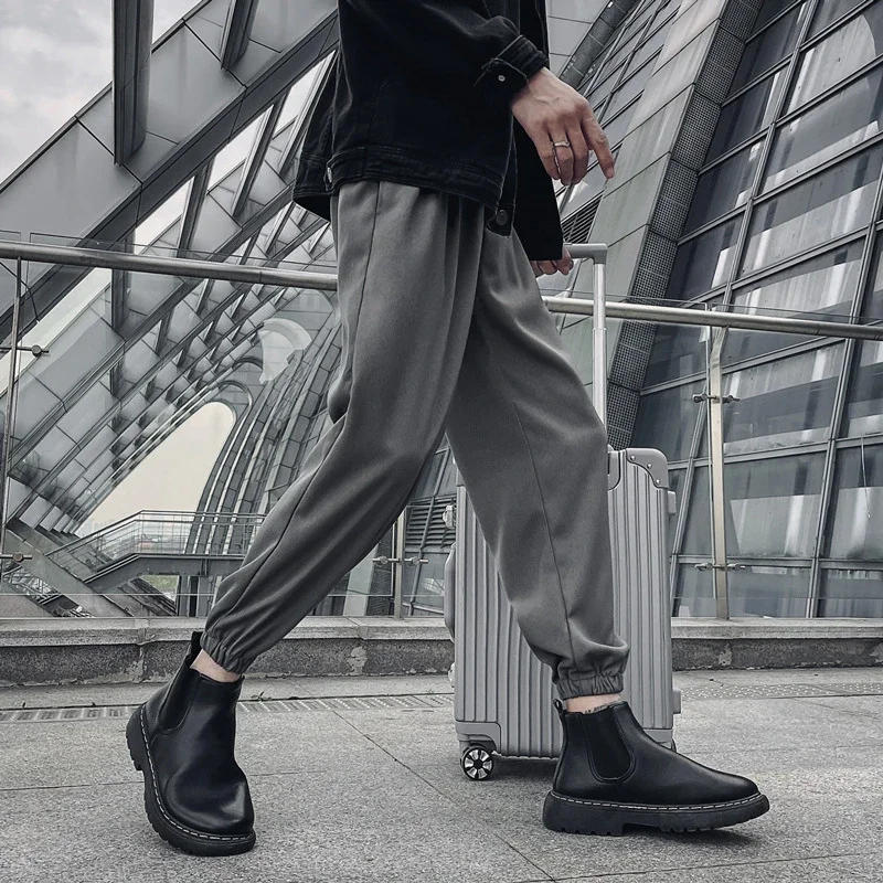 Men's Loose Ice Silk Pants