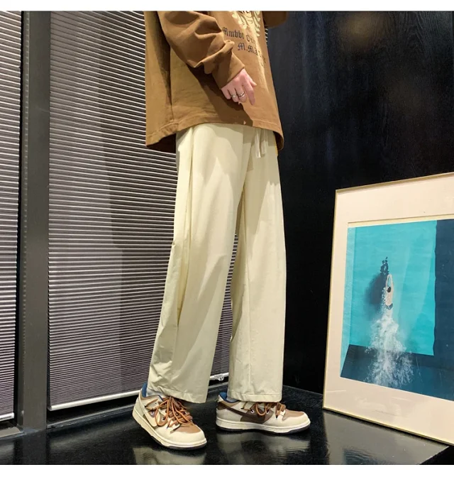 Japanese Oversize Pants for Men Detail