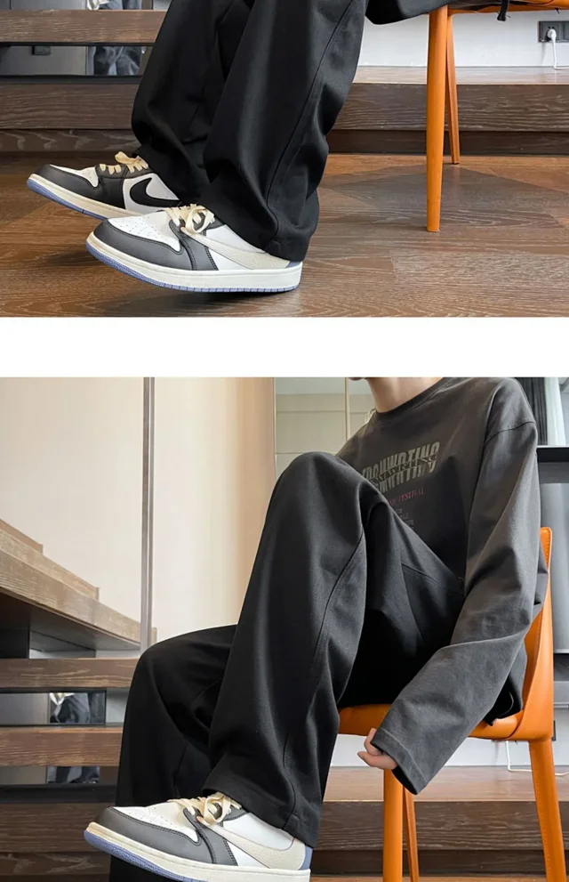 Men's Cotton Straight Cargo Pants Detail