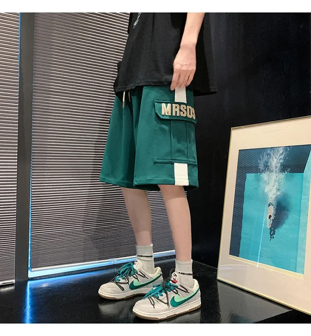 Men's Summer Retro Streetwear Shorts Detail