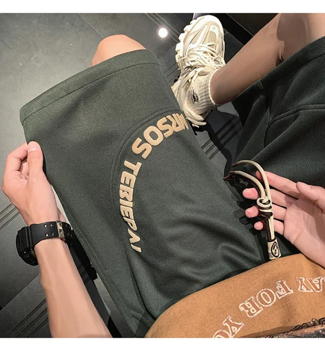 Men's Vintage Foam Print Shorts Detail