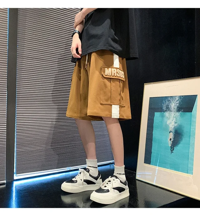 Men's Summer Retro Streetwear Shorts Detail