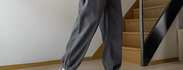 Men's Corduroy Joggers Winter Detail