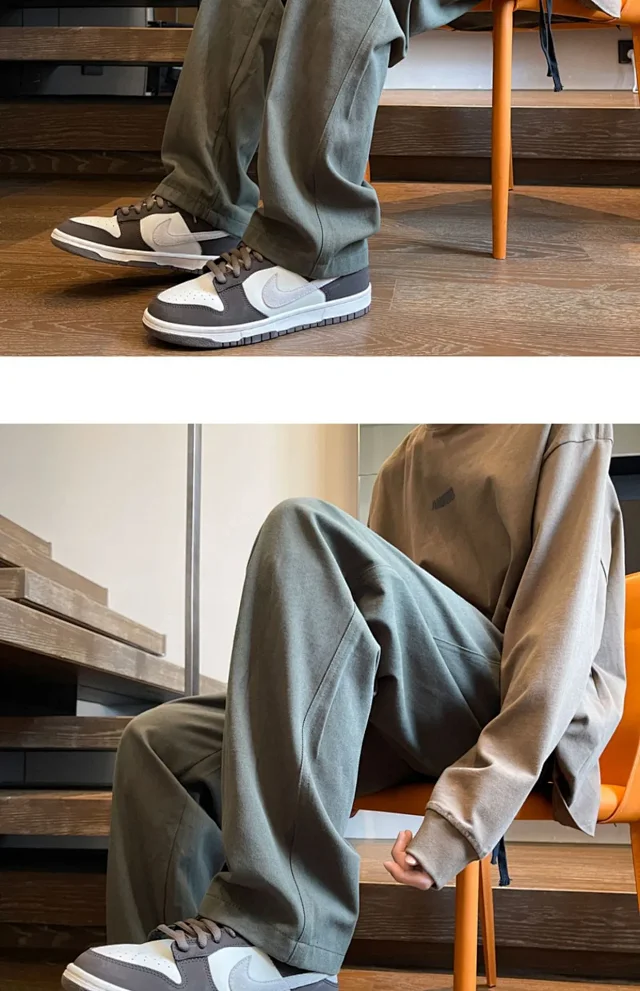 Men's Cotton Straight Cargo Pants Detail