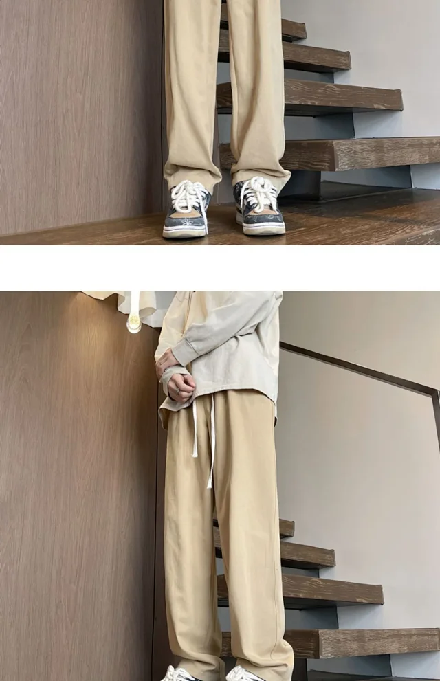 Men's Cotton Straight Cargo Pants Detail