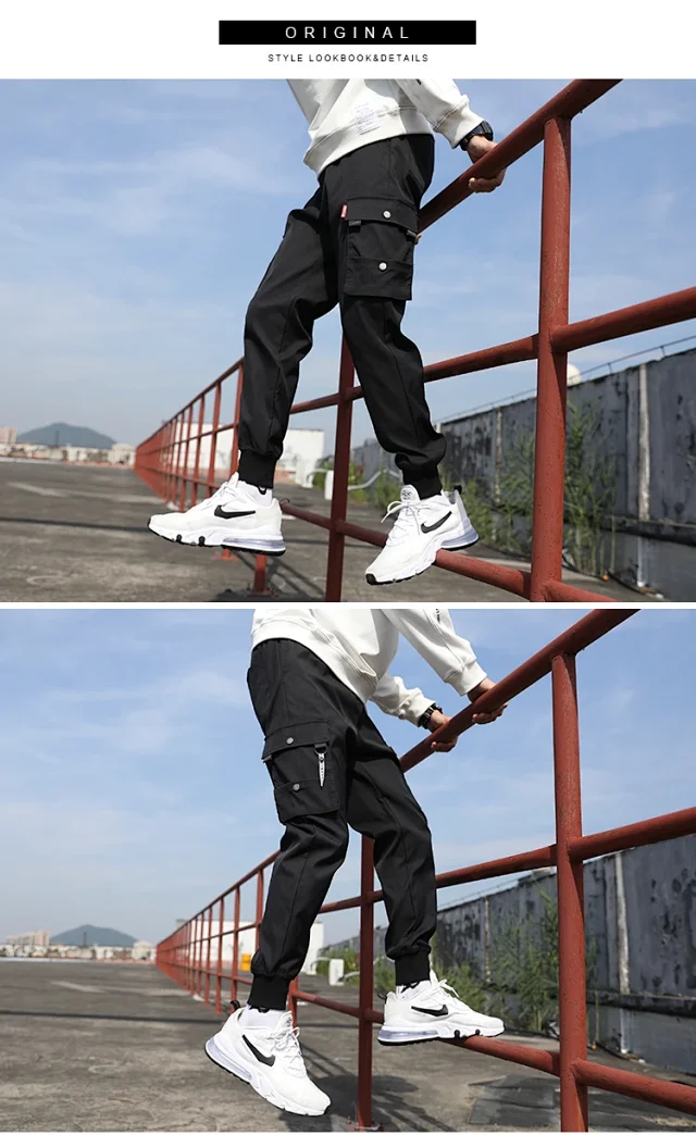 2025 Spring Men's Hong Kong-style Casual Pants Detail