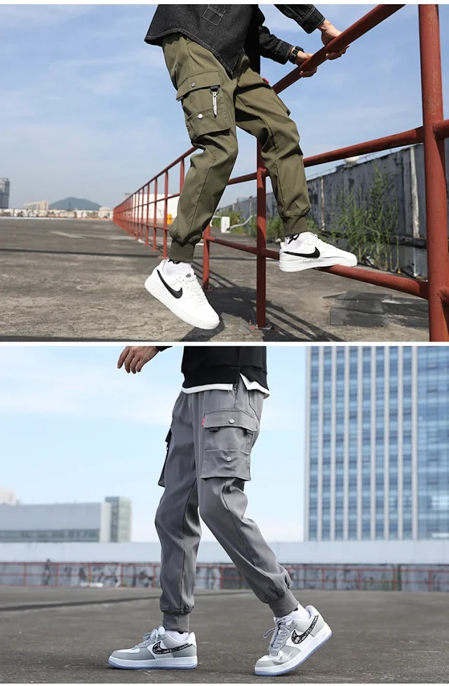 2025 Spring Men's Hong Kong-style Casual Pants Detail