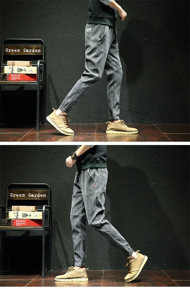 Men's Corduroy Joggers with Fleece Detail