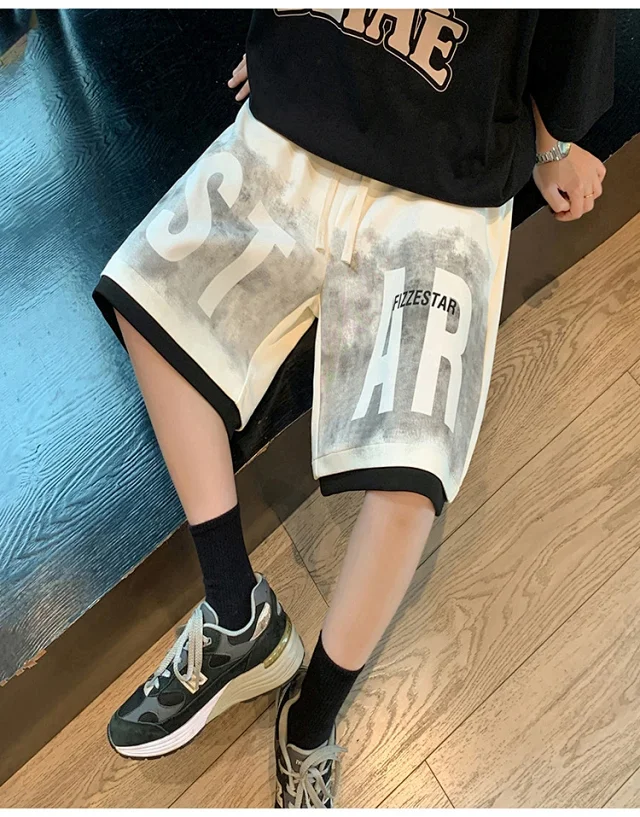 2025 Men's Tie-Dye Oversize Sport Shorts Detail