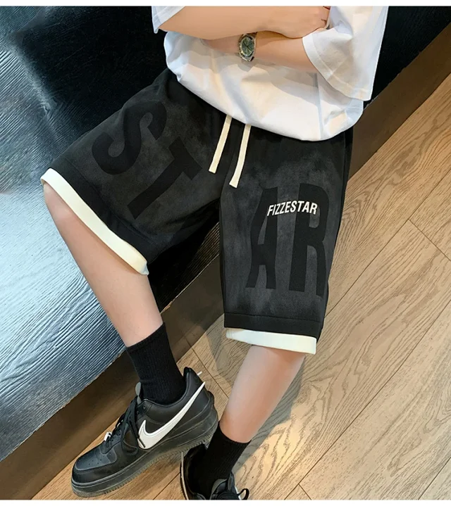 2025 Men's Tie-Dye Oversize Sport Shorts Detail