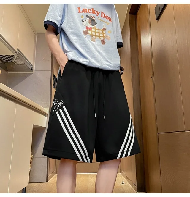 Men's Summer Loose Straight Shorts Detail