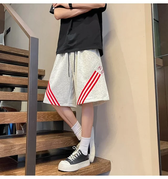 Men's Summer Loose Straight Shorts Detail