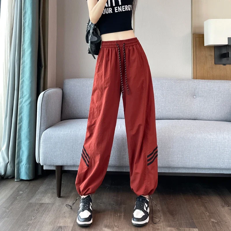 Women's 2025 Summer Drawstring Cargo Pants