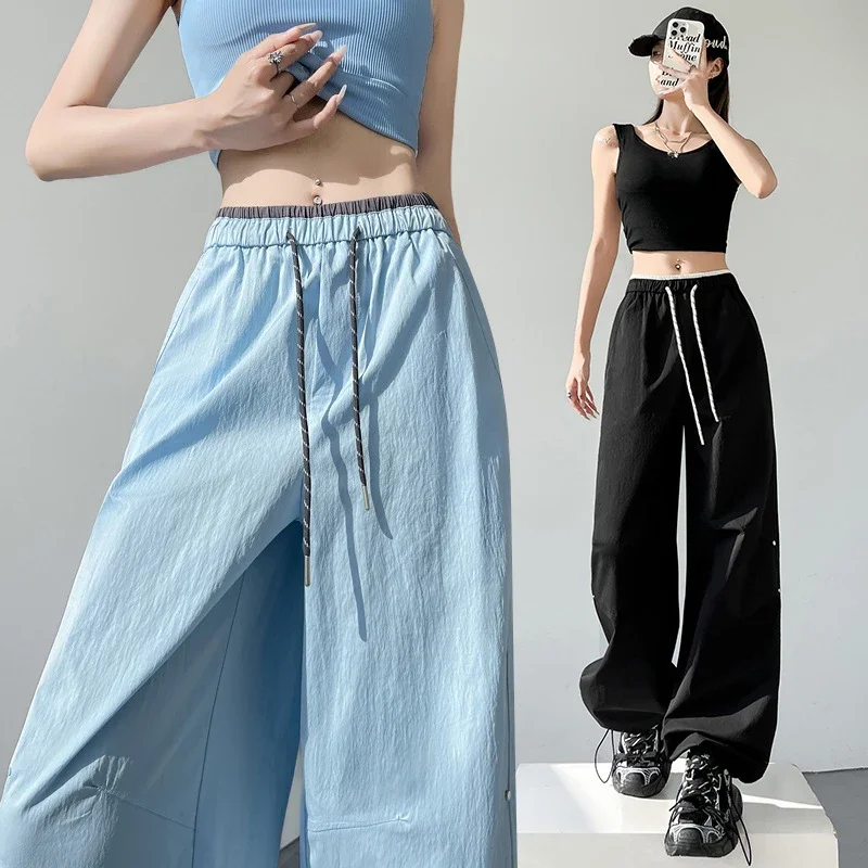 Colorful Dopamine Summer Cargo Pants for Women