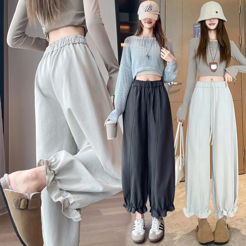 High-Waist Slimming 9/10 Casual Pants for Women 2025 Autumn New