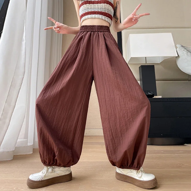 Women's Ice Silk Sports Pants 2025 Summer