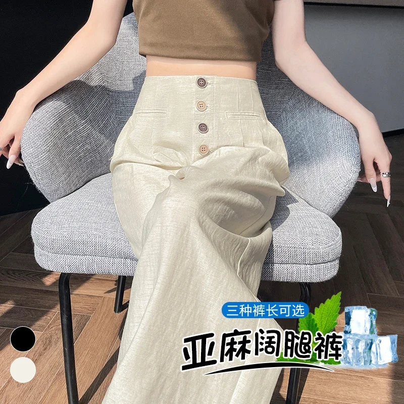 Linen Wide-Leg Pants 2025