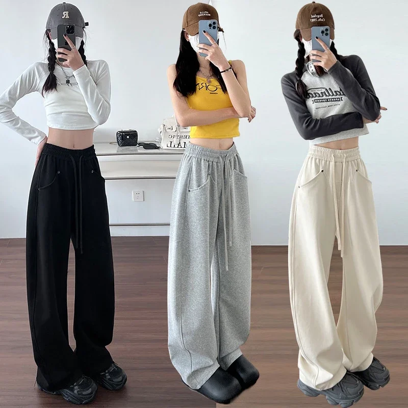 2025 New Fall Banana Pants for Petite Women - Cream High - Waist Wide - Leg