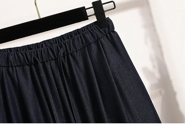 Women's Wide-Leg Pants 2025 Summer New Detail