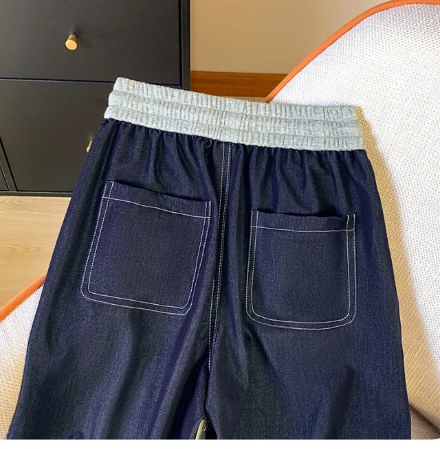 2025 Summer Tencel High-Waist Wide-Leg Pants Detail