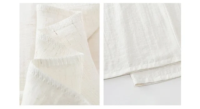 Ice Silk Linen Wide-Leg Pants Detail