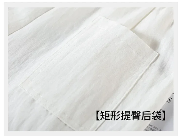 2025 Summer Korean Wide-leg Suit Pants for Women Detail
