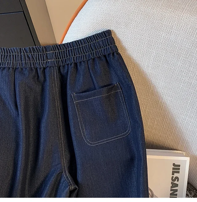 Autumn New Plus Size Lyocell Soft Jeans for Women Detail