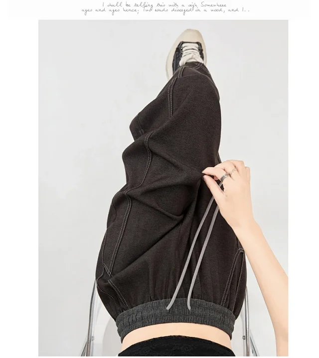 2025 Fall Tencel Denim Banana Wide-Leg Pants Detail