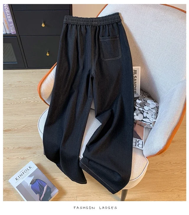 Autumn New Plus Size Lyocell Soft Jeans for Women Detail