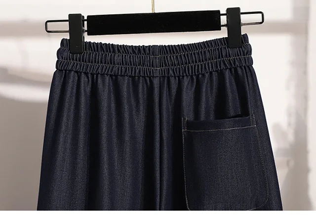 2025 Summer Thin Tencel Straight Pants Detail