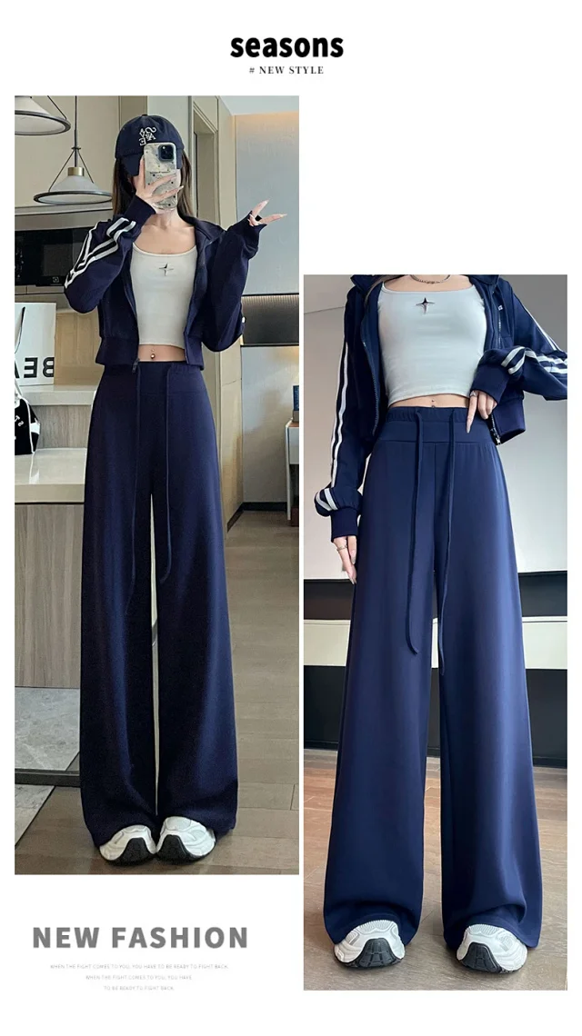 Grey American-style Women's Sweatpants Detail