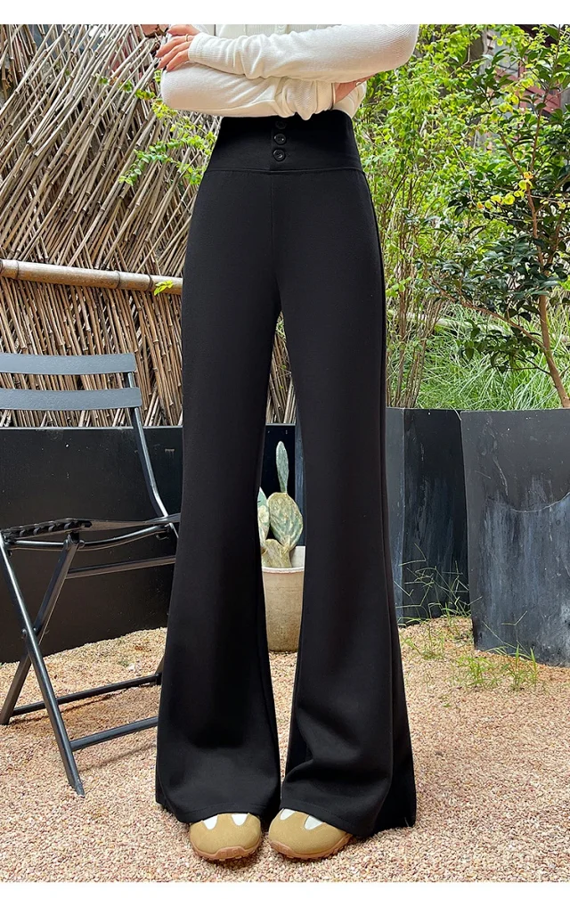 Women's Retro Micro-flare Yoga Trousers Detail