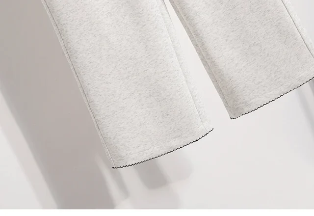 2025 Fall New Women's High - Waist Wide - Leg Sport Pants Detail