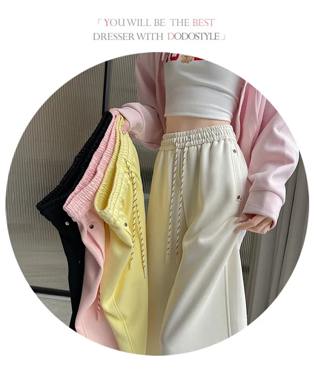 2025 Fall Wide-Leg Pants for Women Detail