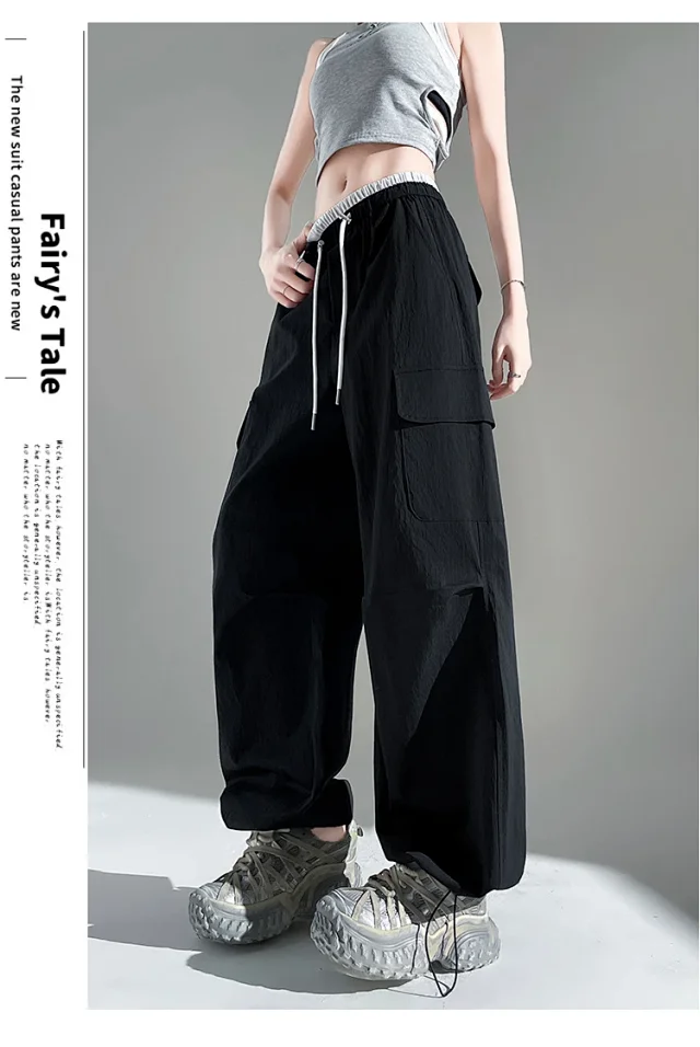 Women's 2025 Summer Thin High-waist Cargo Pants Detail