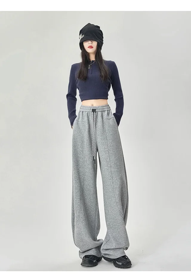 American Sports Multi - Color Banana Wide - Leg Pants Detail