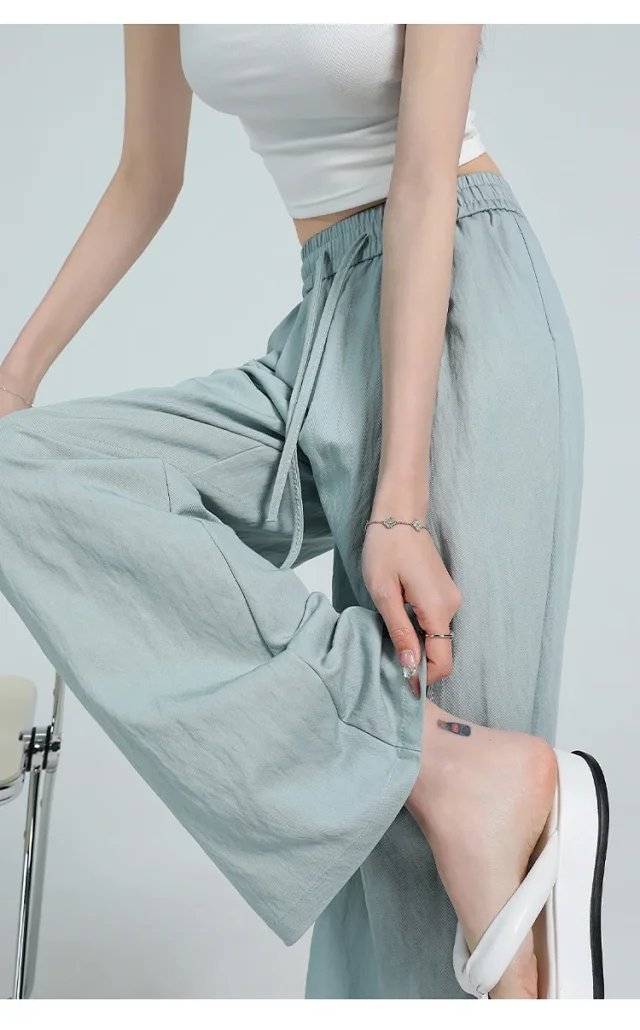 Lazy Style Ice Silk Sunscreen Yamamoto Pants Detail