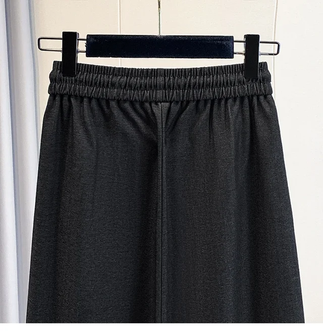 Lace - Trimmed Tencel Denim Wide - Leg Pants Detail