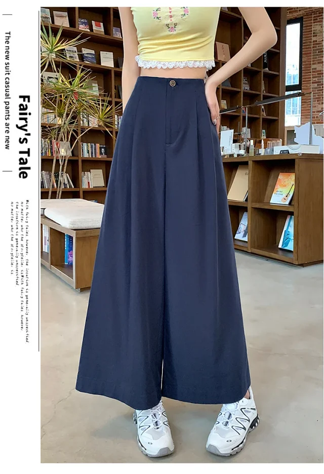 2025 Summer Tencel Wide - leg Pants for Women Detail
