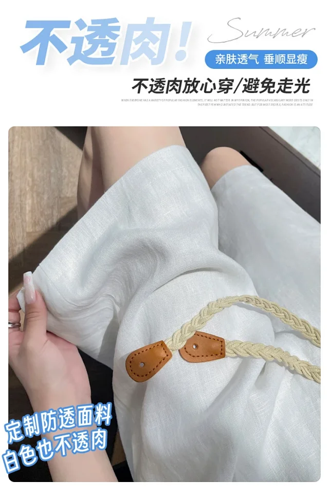 Lyocell Linen Shorts for Women Detail