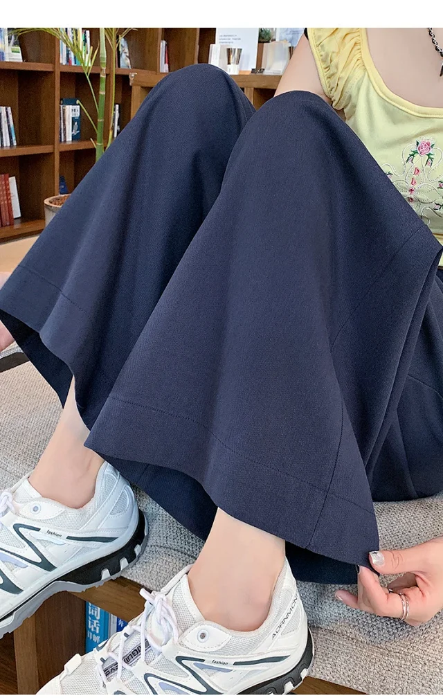 2025 Summer Tencel Wide - leg Pants for Women Detail