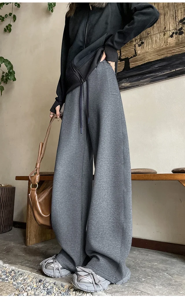 2025 Fall New American Slimming Deconstructed Casual Sweatpants for Women Detail