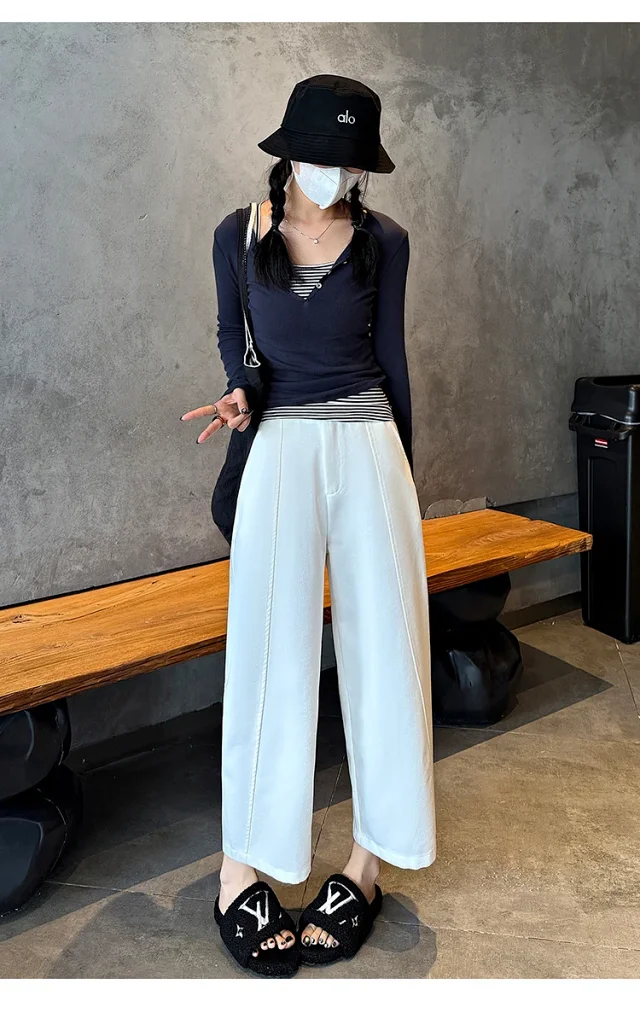 2025 FW Faux Denim Noodle Pants Detail