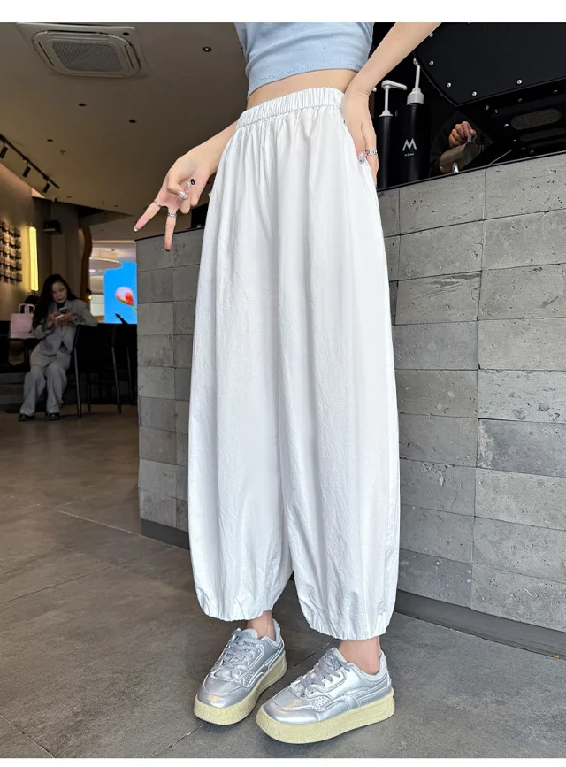 Korean Style Summer Balloon Pants for Women Detail