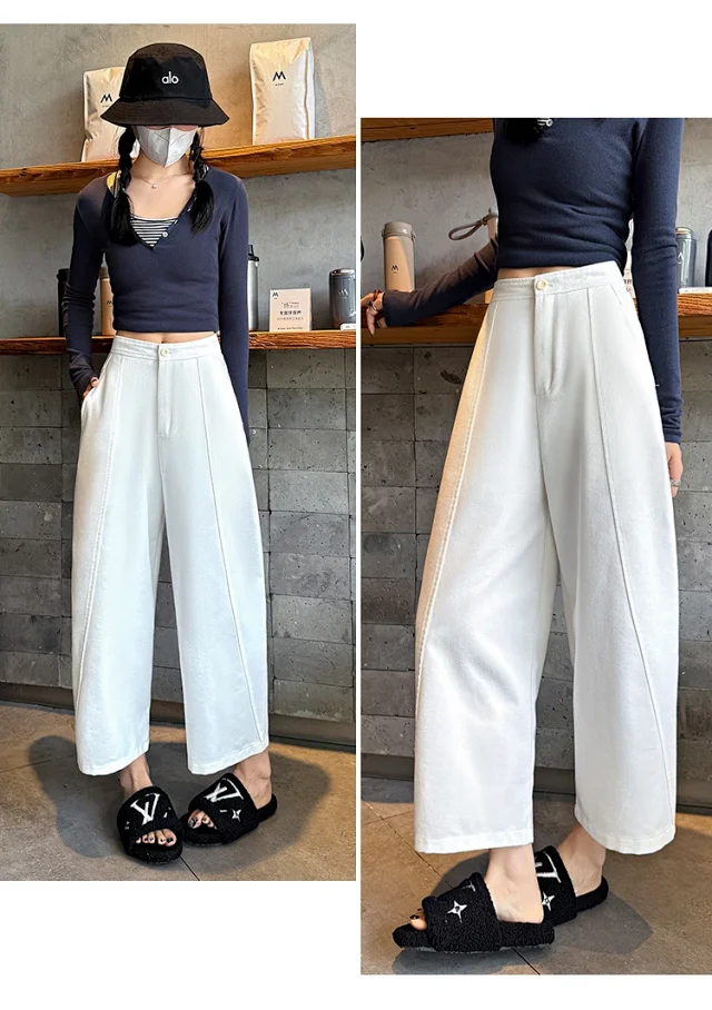 2025 FW Faux Denim Noodle Pants Detail